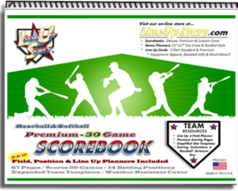Premium 30 Game Scorebook