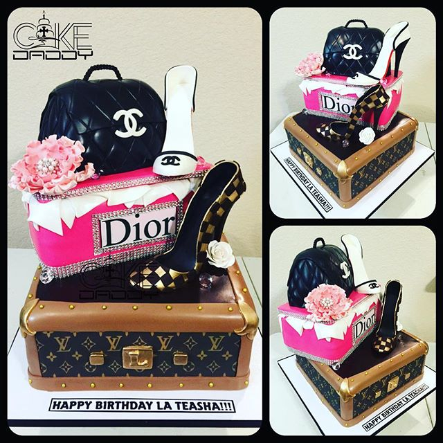 Designer Handbag and Shoe Cake