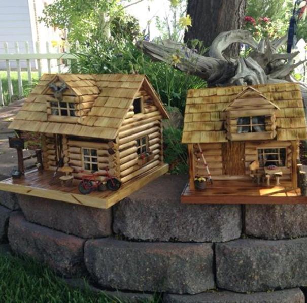 Miniature Log Cabins