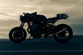 motorcycle sunset