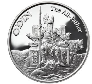 Silver coin Universal Goddess - Frigg stand
