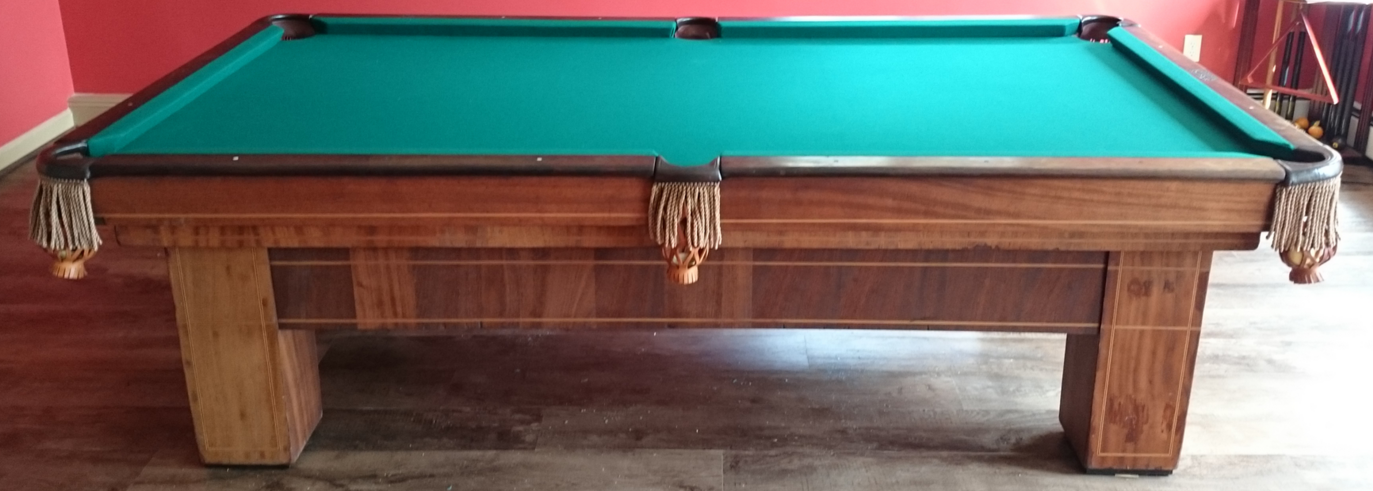 Finished Recovering This 7 Foot Golden West Pool Table In Huntington Beach Championship Purple Cloth Billiards Dkbil Pool Table Man Cave Home Bar Billiards