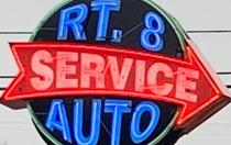 Rt 8 Auto Service Sign