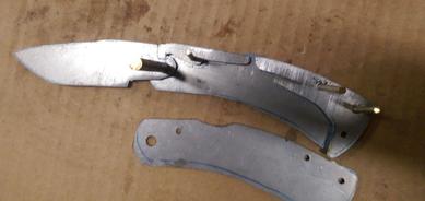 How to make a DIY folding knife with micarta handles. FREE step by step instructions. www.DIYeasycrafts.com