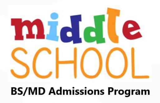 Middle School BS MD Program