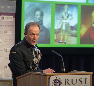 Craig Lawrence speaking at RUSI at the launch of 'The Gurkhas: 200 Years of Service to the Crwon'