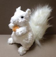 White squirrel deals stuffed animal