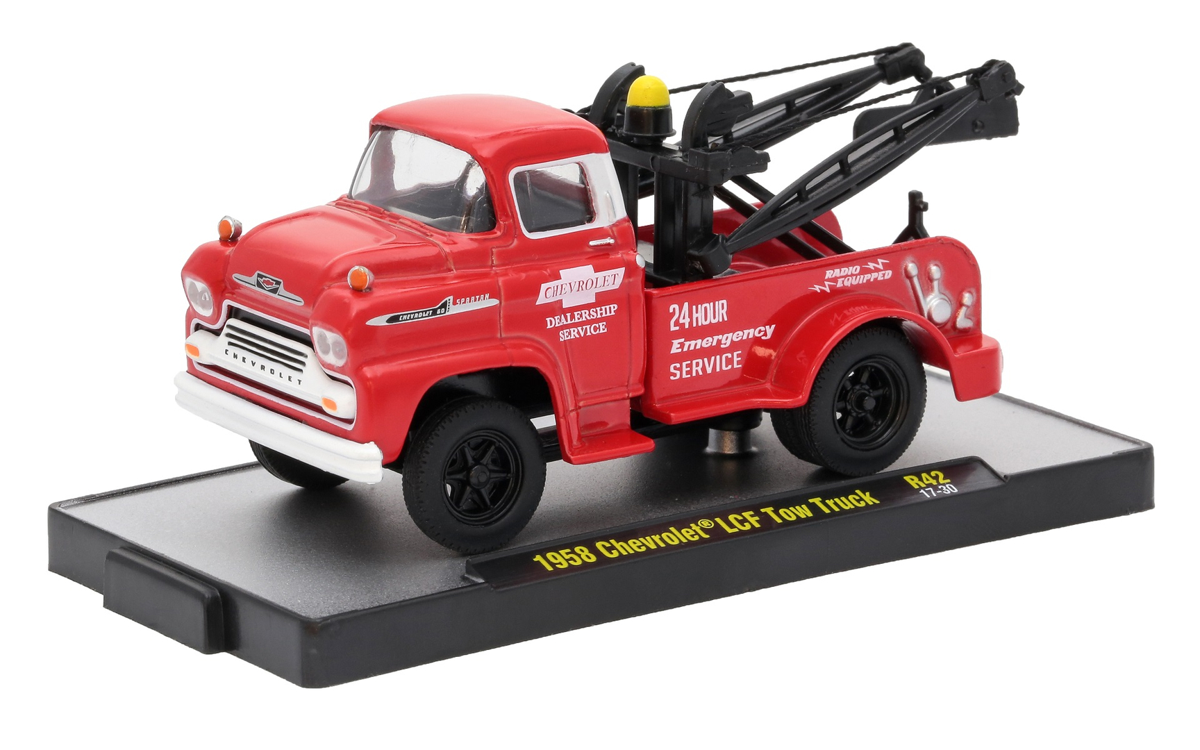 1 of 6888 M2 Machines by M2 Collectible Auto-Trucks 1958 Chevy Apache Tow Truck 1:64 Scale R52 18-62 Orange/White Top Details Like NO Other