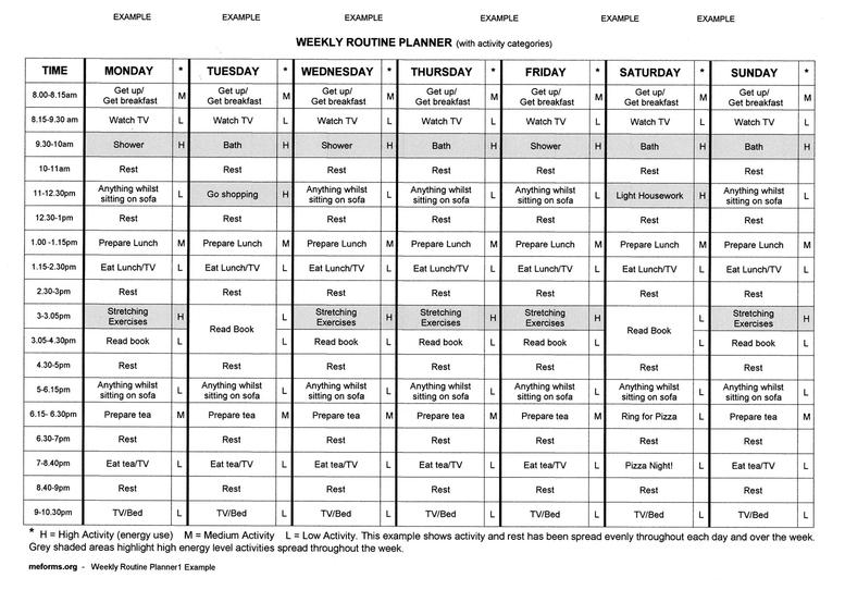 Weekly Routine Planner