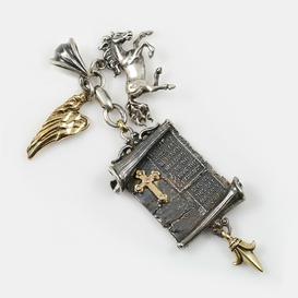 Inspiring Muse Charms Angel Wing Horse Cross-Tag Fleur-de-lis Pendants Amulets