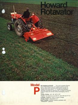 Howard Rotavator Model P Brochure