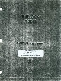 Howard Rotavator Bulldog Owner's Manual