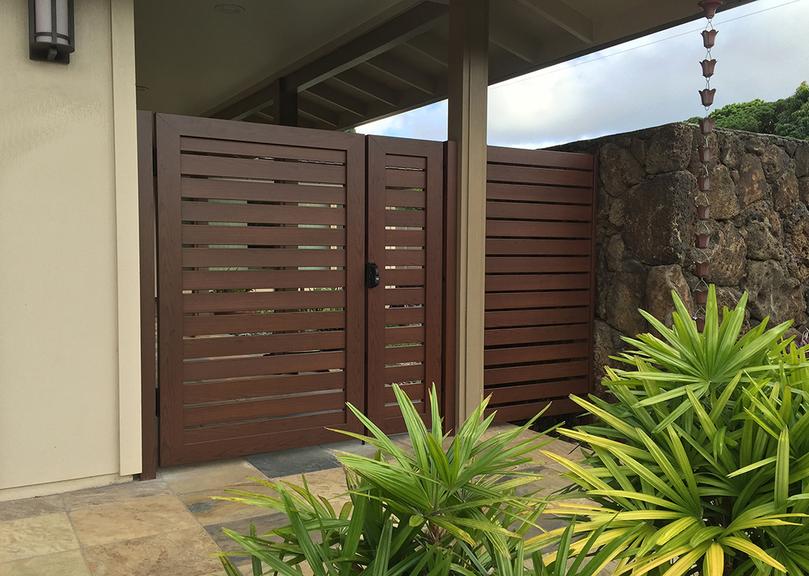 Island Style Gates, Aluminum Gates, Aluminum gates Hawaii, custom aluminum gates , Privacy Gates Oahu, Modern Aluminum Gates
