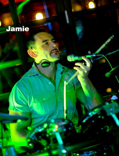Jamie Karaolis, drums and band leader Caramel Sessions