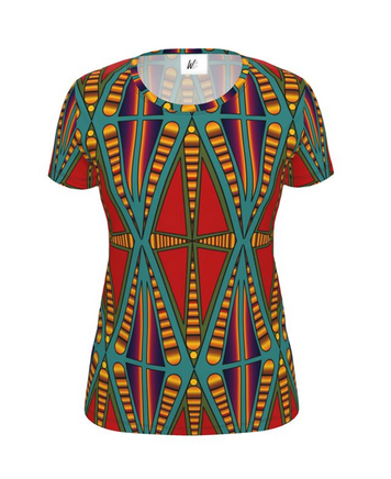 African Queen Print top in stretch fabric