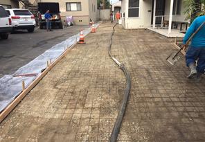 Before pouring Concrete