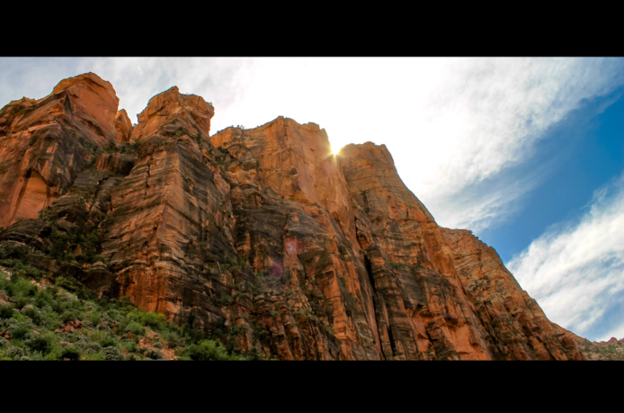 Rocky Cliffs Zion National Park Utah