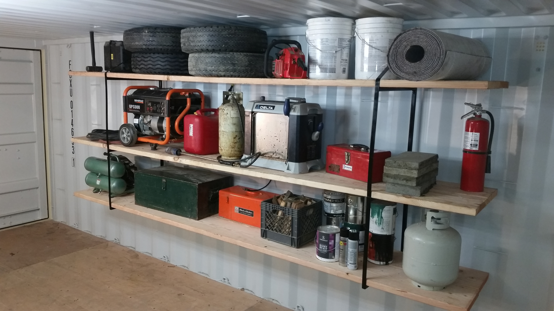 CONTAINER SHELVING