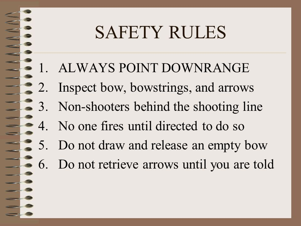 What Are Some Important Safety Rules In Archery?
