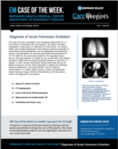 pulmonary embolism, shanblatt