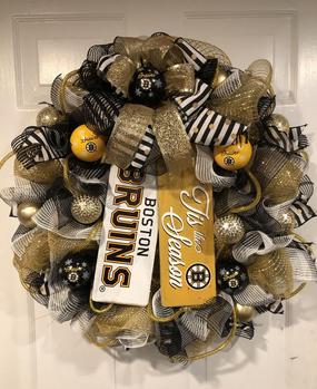 Boston Bruins Wreath