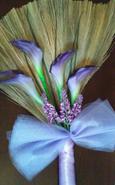 lavender wedding broom