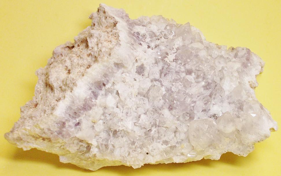 Quartz & Laumontite crystals Prospect Park Quarry, Passaic Co., New Jersey