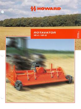 Howard Rotavator Models HR41-HR43 Brochure