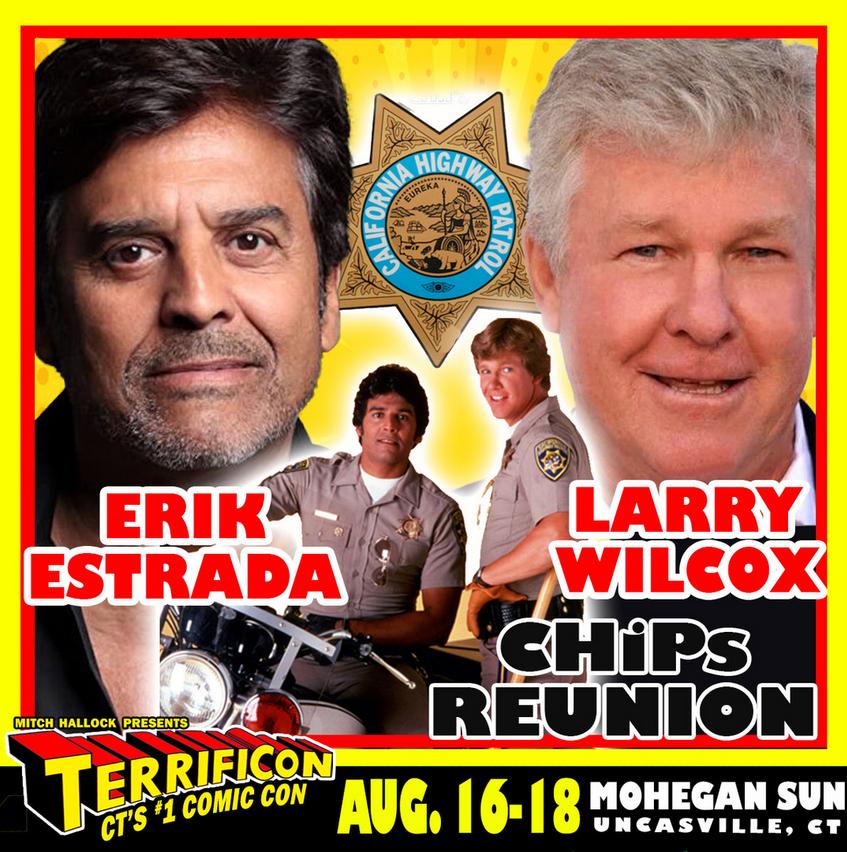 erik Estrada LARRY WILCOX CHIPS TERRIFICON GUEST