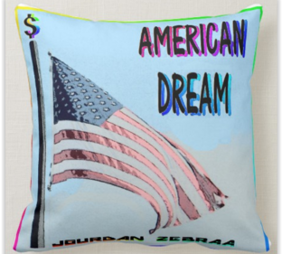 American Dream Famous MixTape Pillow 16"x16"