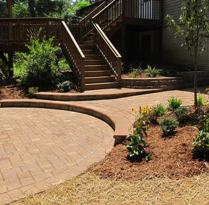 Landscaping services rendered on a home in Leesburg, PA