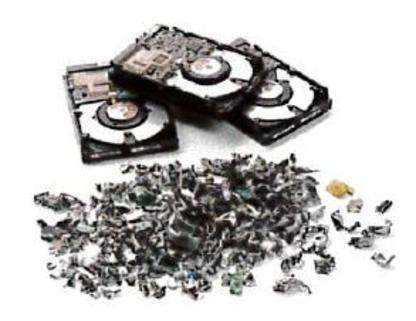 Pulverized Hard Drives