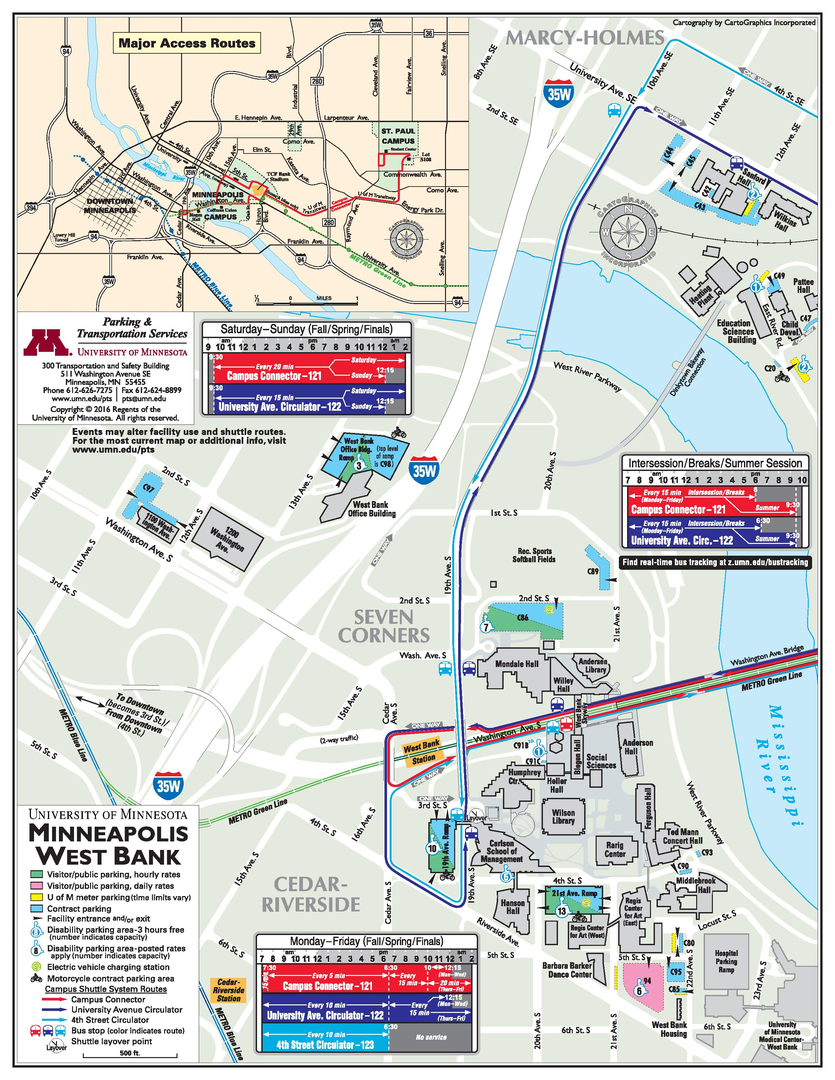 U Of Mn Campus Map Iso - Maps