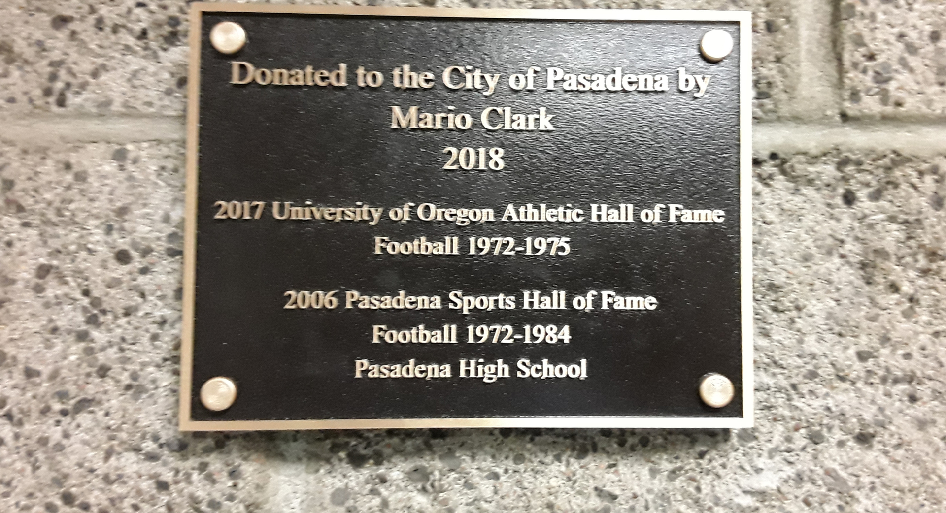 City of, Rose Bowl - Pasadena Sports Hall Of Fame, inc. - Pasadena, Ca