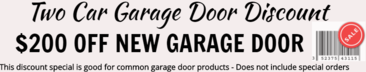 Two car garage door discount by Swift Garage Door Repair of Las Vegas