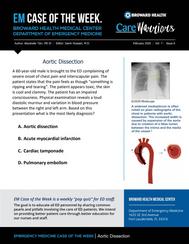 Aortic Dissection, EM, ED, Alex Tarr