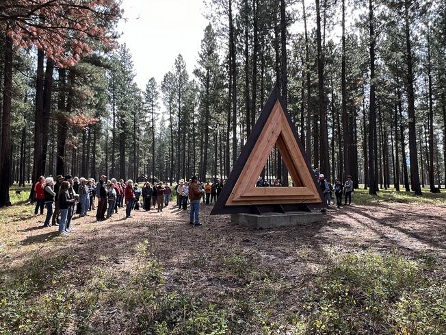 sculpture launch at Sculpture in the Wild, Montana