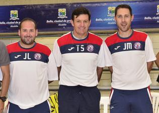 U.S. Youth Futsal girls coaching staff in Colombia