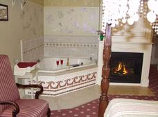 In-room Whirlpool Tub and fireplace - Wedgwood Inn Accommodations