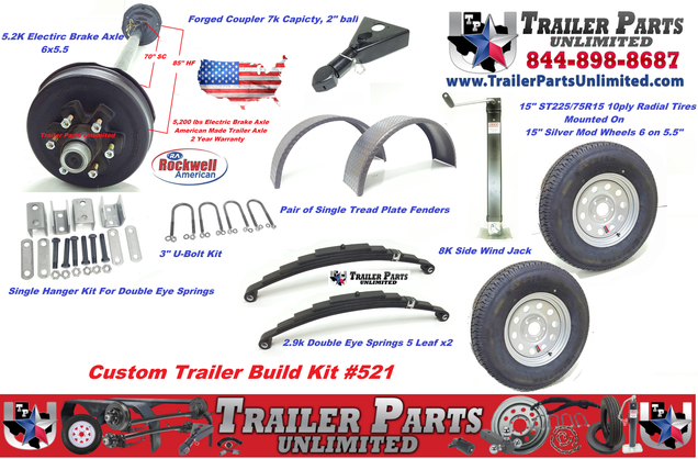 Build-Your-Own Axle Kits - Centreville Trailer Parts