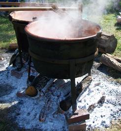 Apple Butter Cooking