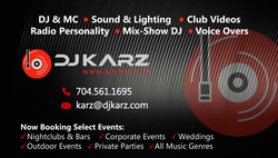 DJ KARZ EVENT TYPES - Club DJ, Corporate Event DJ, Wedding DJ, Outdoor Event DJ, Private Party DJ