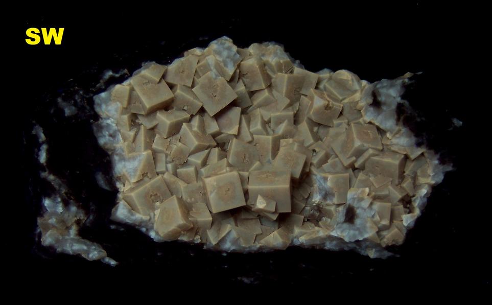 Fluorescent Fluorite crystals Stoneco White Rock Quarry Ohio