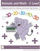 Preschool & K eBook 'Animal and Math' book series #5: Direct Addition with Double-Digit Number.