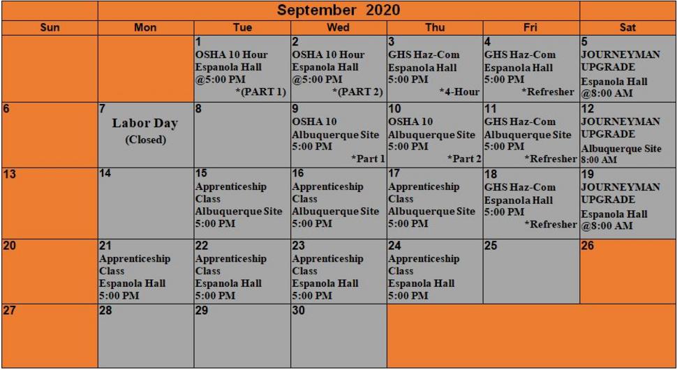 Class Schedules