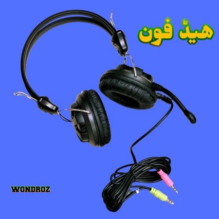 Stereo Headset Headphone in Pakistan. Headphones have built-in microphone and adjustable headband and comfortable ear cushions