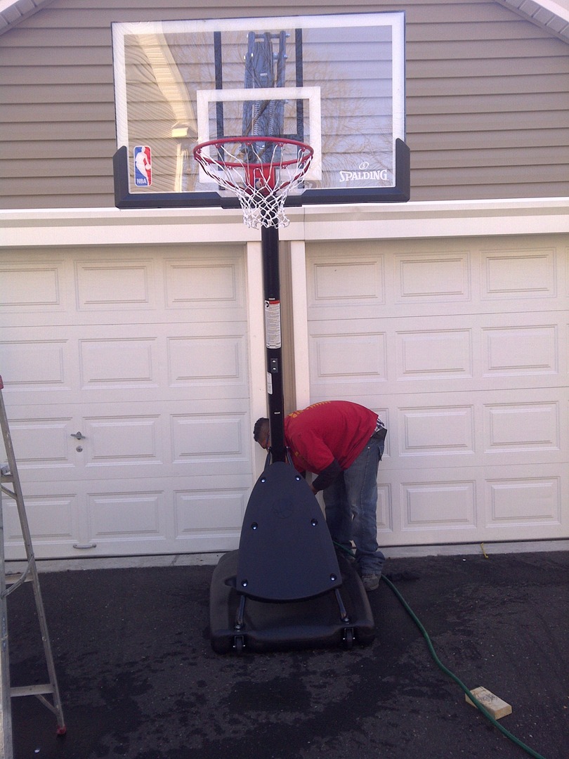 Spalding 54 in Angled Portable Basketball Hoop