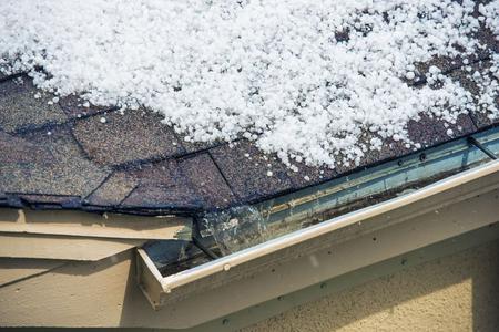 hail damage on roof in Titusville, Florida