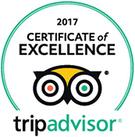 Wedgwood Inn 2017 Certificate of Excellence from Trip Advisor