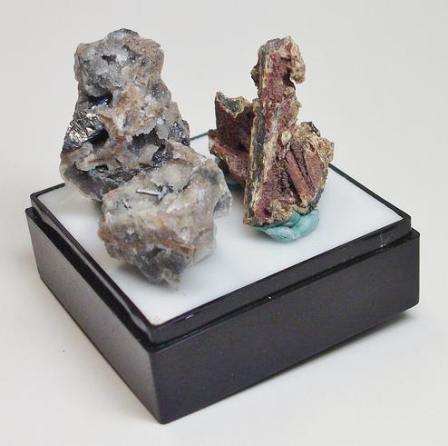 Stibnite & Stibiconite crystals Pereta Mine, Tuscany, Italy